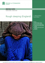 Rough sleeping (England): (Briefing Paper Number 02007)